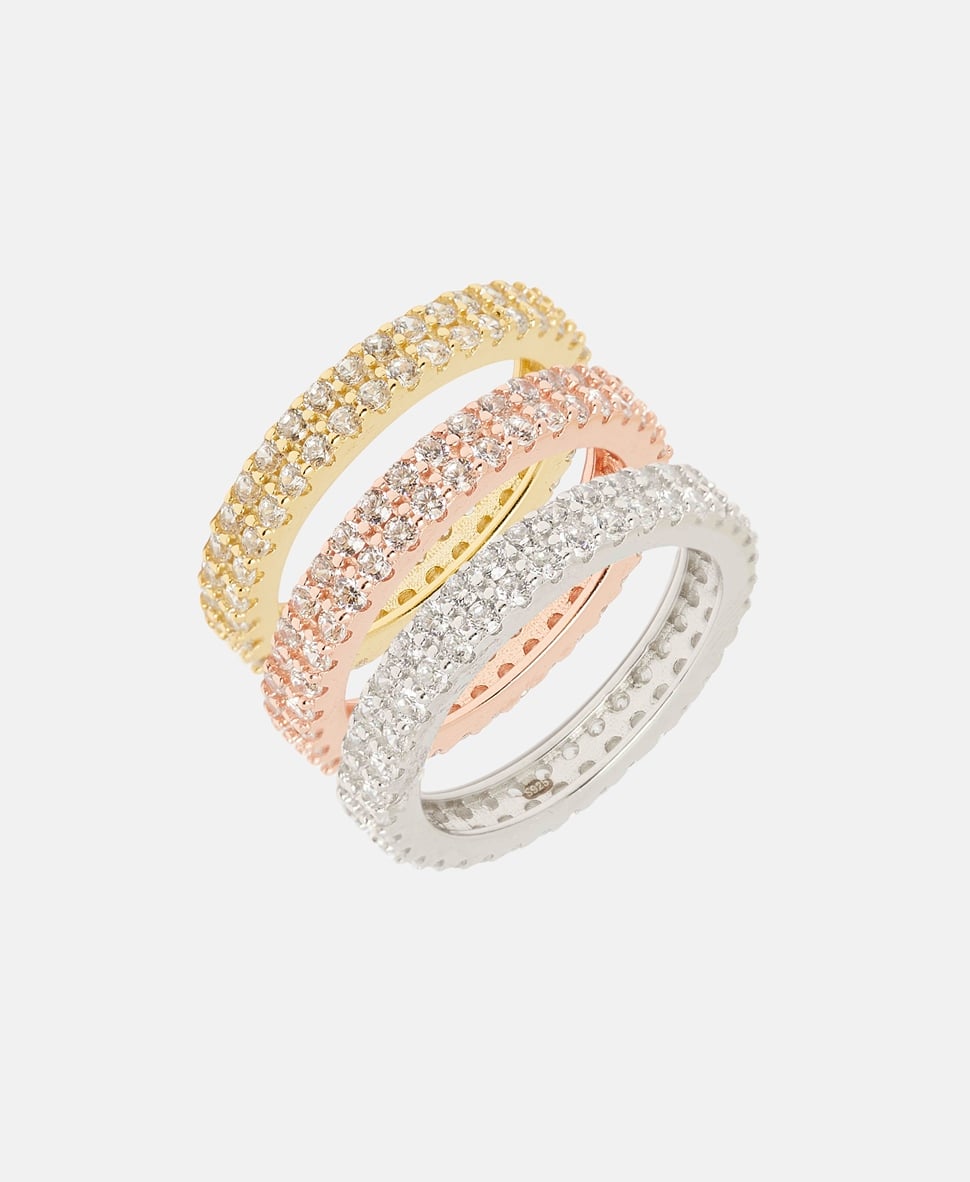 Lawrence Grey Jewelry prsteny, sada 3 kusů Růžově zlatá 2
