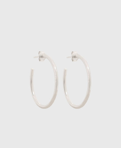 Lawrence Grey Jewelry Obručové náušnice Stříbrná 1