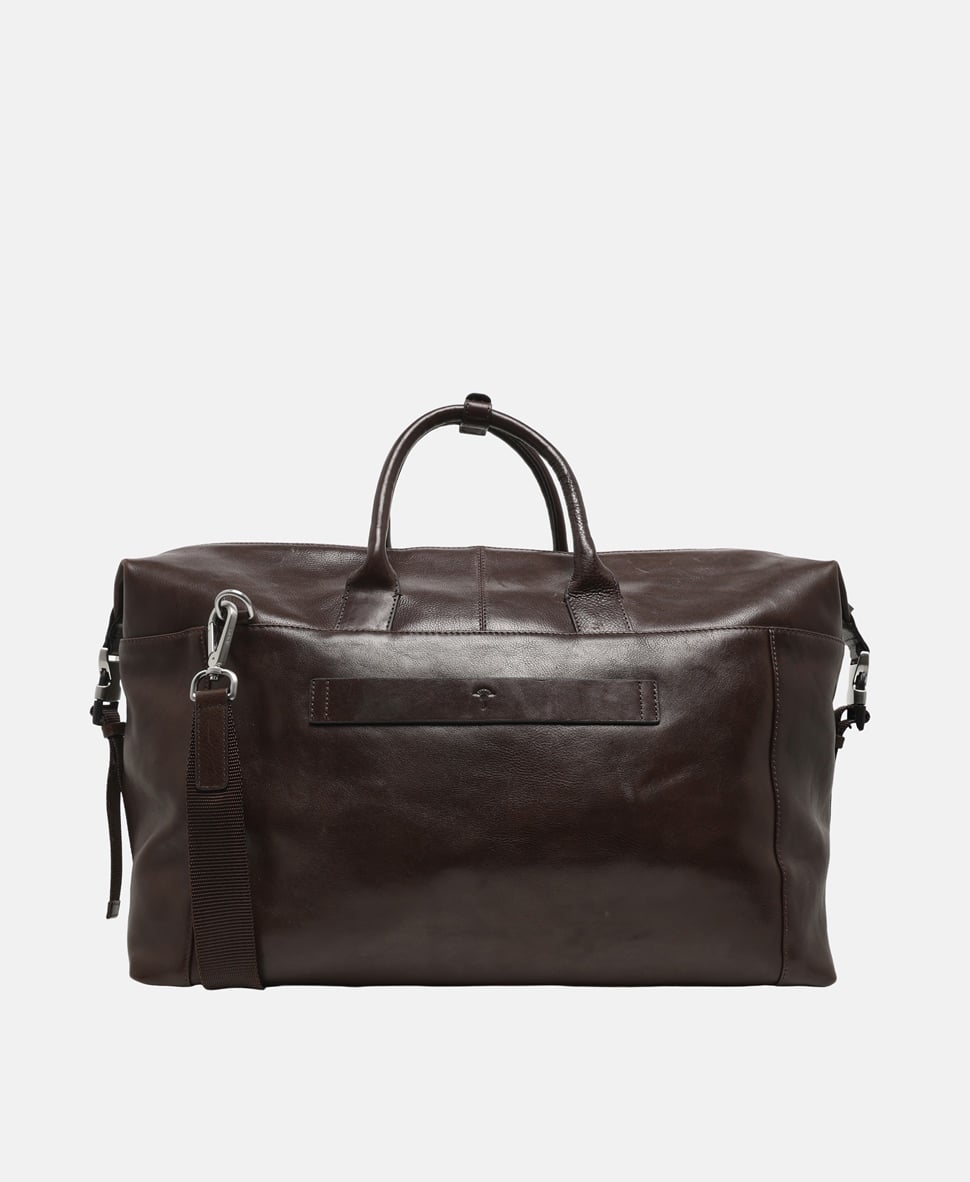 Joop! kožená taška weekender Tmavě hnědá 4
