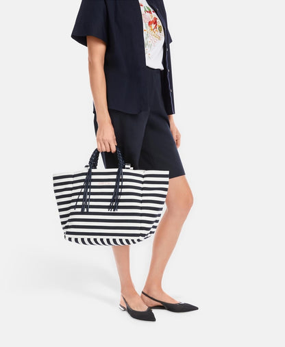 Marc Cain kabelka shopper Tmavě modrá 5