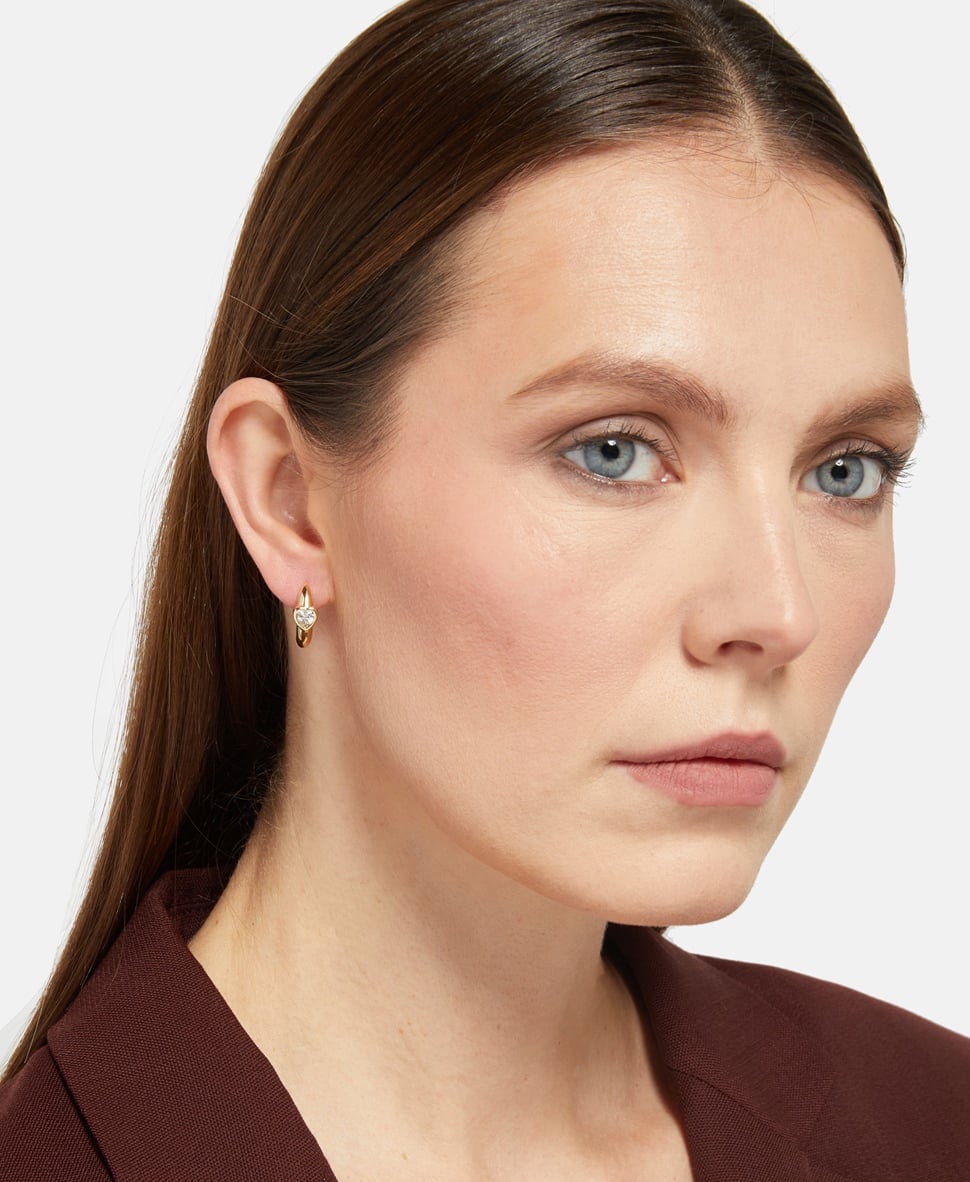 By Adina Eden Obručové náušnice Zlatá 3