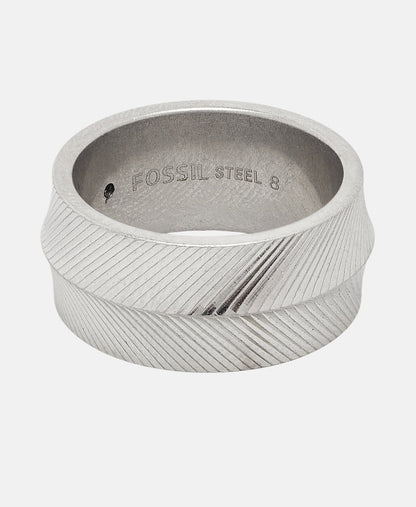 Fossil prsten Stříbrná 1