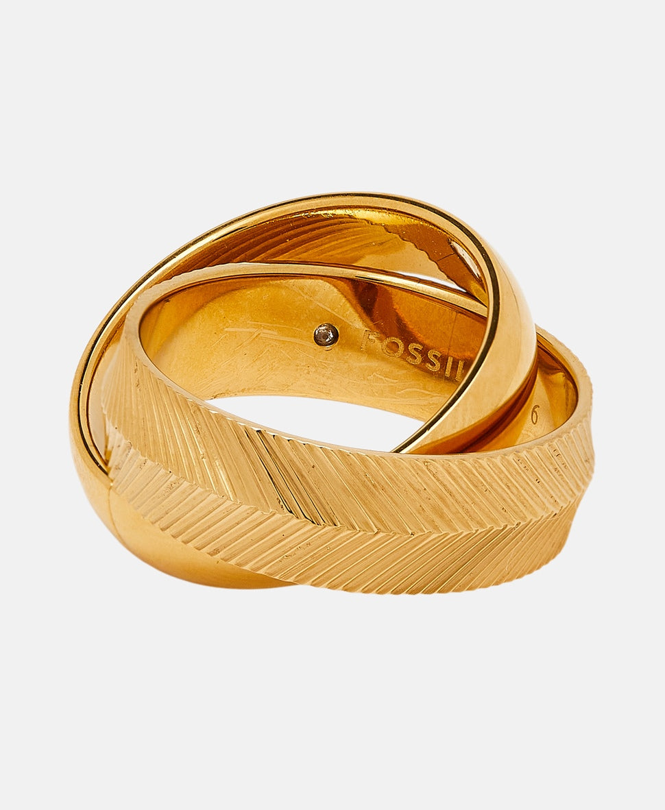 Fossil prsten Zlatá 1